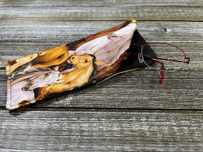 Soft Padded Eyeglass Case - All Over Horses - Great for Reading Glasses, Regular Glasses and Sunglasses