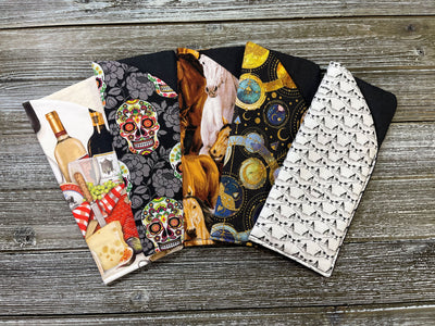 Soft Padded Eyeglass Case - Great for Reading Glasses, Regular Glasses and Sunglasses - Choose Your Fabric